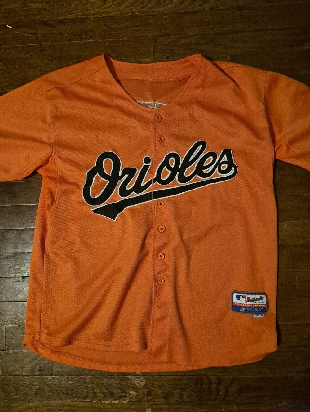 Baltimore Orioles Mens Sz 50 Orange Majestic Authentic Baseball Jersey